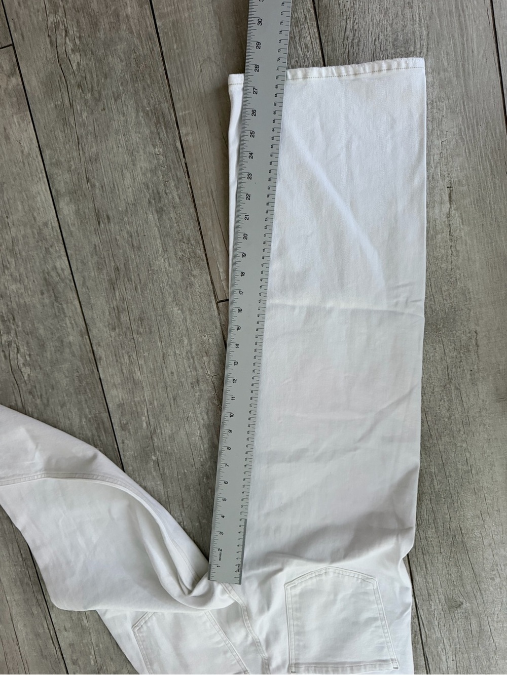 AGOLDE Ren High Rise Wide Leg Jeans White Denim Size 29 NWOT - Picture 10 of 11